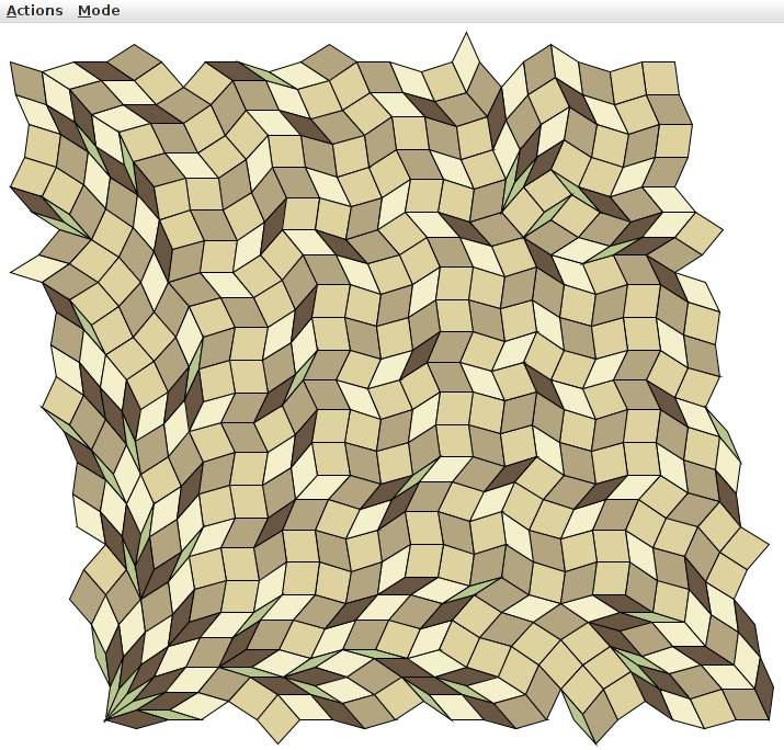 An inflated tile with the given edge sequence