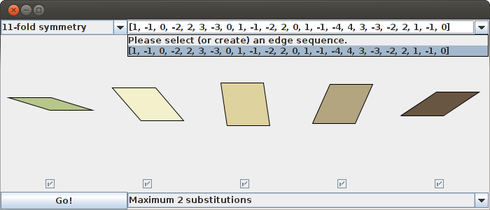 Choosing the edge sequence