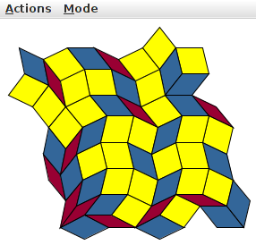 The rhomb display of the yellow rhomb